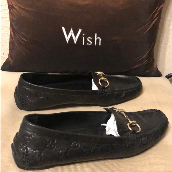 Authentic Gucci Black Loafers with metal hardware 36 - Picture 6 of 9